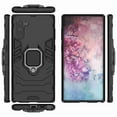 thumbnail image 3 of Dteck Galaxy Note 10 Case, Heavy Duty Armor Protective Rugged 2 in 1 Shock-Absorbing Case with 360 Degree Rotation Ring， Black, 3 of 5