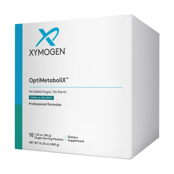 XYMOGEN OptiMetaboliX - Metabolism Supplement with B12 Vitamins and Folate - Cinnamon Supplements   Vitamin B9 - No Sugar Added, Vegan and Gluten Free - Vanilla Delight (10 Servings)