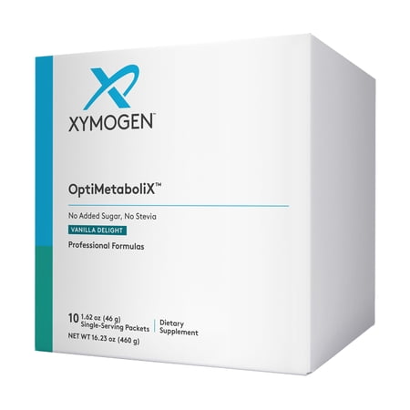 XYMOGEN OptiMetaboliX - Vegan Protein with InSea2 & CinSulin - Carb Metabolism & Body Composition Support - Excludes Sugar, Stevia, & Gluten - Vanilla Delight - 10 Single-Serving Packets