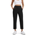thumbnail image 5 of Pants for Women Work 7/8 Length High Waisted Ankle With 2 Pockets for Travel Athletic Work Palazzo Wide Leg Pants, 5 of 7