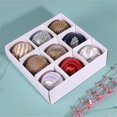 thumbnail image 5 of LSLJS 9 Pcs Christmas Tree Ball Ornaments - 3.14 inch Silk Thread Foam Christmas Ball Pendant Shatterproof Colorful Xmas Tree Hanging Bauble Sphere Christmas Decorations Holiday Party Supplies, 5 of 6