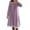 Purple, variant on ZyeKqe Womens Pajama S Dress Square Neck Lace up Long Sleeve Soft Sleepwear Nightgowns Lace Ruffle Lounge Vintage House Dress