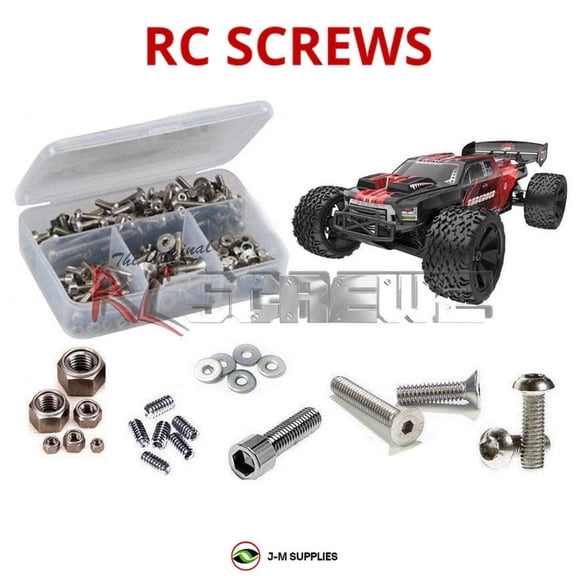 RCScrewZ Stainless Steel Screw Kit rer074 for RedCat Shredder 1/6th RC Car | SET