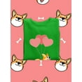 thumbnail image 3 of Happy Corgi W Heart Balloons Sweatshirt Women -Image by Shutterstock, Female Small, 3 of 4