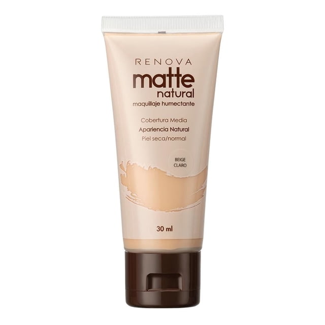 Maquillaje líquido Renova Matte Natural humectante beige claro 30 ml