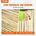 thumbnail image 3 of VEVOR Natural Rolled Bamboo Fence Bamboo Panel 4 ft H x 6 ft L x 0.75 in D., 3 of 7