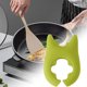 thumbnail image 4 of Estante de almacenamiento para pala y olla para freír verduras, herramienta de cocina antiescaldado y desbordamiento con soporte para cuchara no perforada, 4 of 9