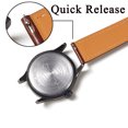 thumbnail image 4 of Italy Imported Vegetable Tanned Leather Soft Genuine Leather Men's Strap Vintage Watch Strap 18 20 22mm, 4 of 9