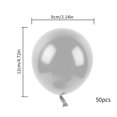 thumbnail image 2 of ziyahi 50Pcs Thicken Latex Balloons Set Inflatable Balloon Gift Wedding Birthday Party Decoration, 2 of 8