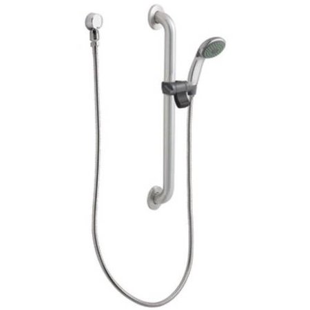Moen 52224GBM15CBN M-DURA Single Function Hand Shower Package with Slide Bar, Hose and Wall Supply Included, Available in Various Colors
