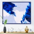 thumbnail image 2 of Designart 'Abstract White and Blue Grey Waves' Modern Framed Canvas Wall Art Print, 2 of 4
