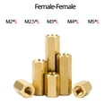 thumbnail image 3 of M2 M2.5 M3 M4 M5 Hexagonal Copper Standoff for PCB Circuit Boards and Computer Motherboards Threaded Support Pillars Screw Bolt, 3 of 5
