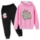 thumbnail image 4 of Sudadera con capucha y estampado de dibujos animados de gato Nutella para niños y niñas, divertida sudadera para niñas y niños, conjuntos de ropa de invierno Harajuku Kawaii para niños, 4 of 5