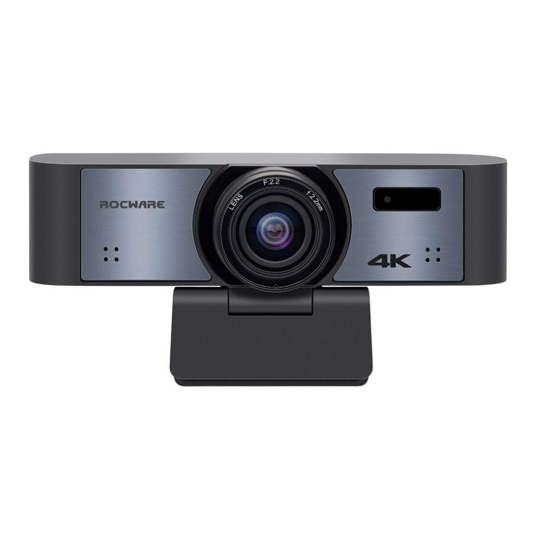 ROCWARE RC16 4K Webcam Ultra HD USB Tracking Zoom Flip with Remote