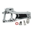 thumbnail image 1 of TISHITA Guitar Tremolo Vibrato Bridge Tailpiece, Archtop Big Rocking Rod Pulling String Board, Hand Crank Replacement Tremolo Unit Silver, 1 of 8