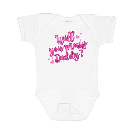 

Inktastic Will You Marry Daddy Gift Baby Boy or Baby Girl Bodysuit