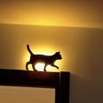 thumbnail image 3 of Cat Night Light Voice Activated, LED Cat  Lamp Battery Operated Acrylic  for Bedroom, 3 of 7