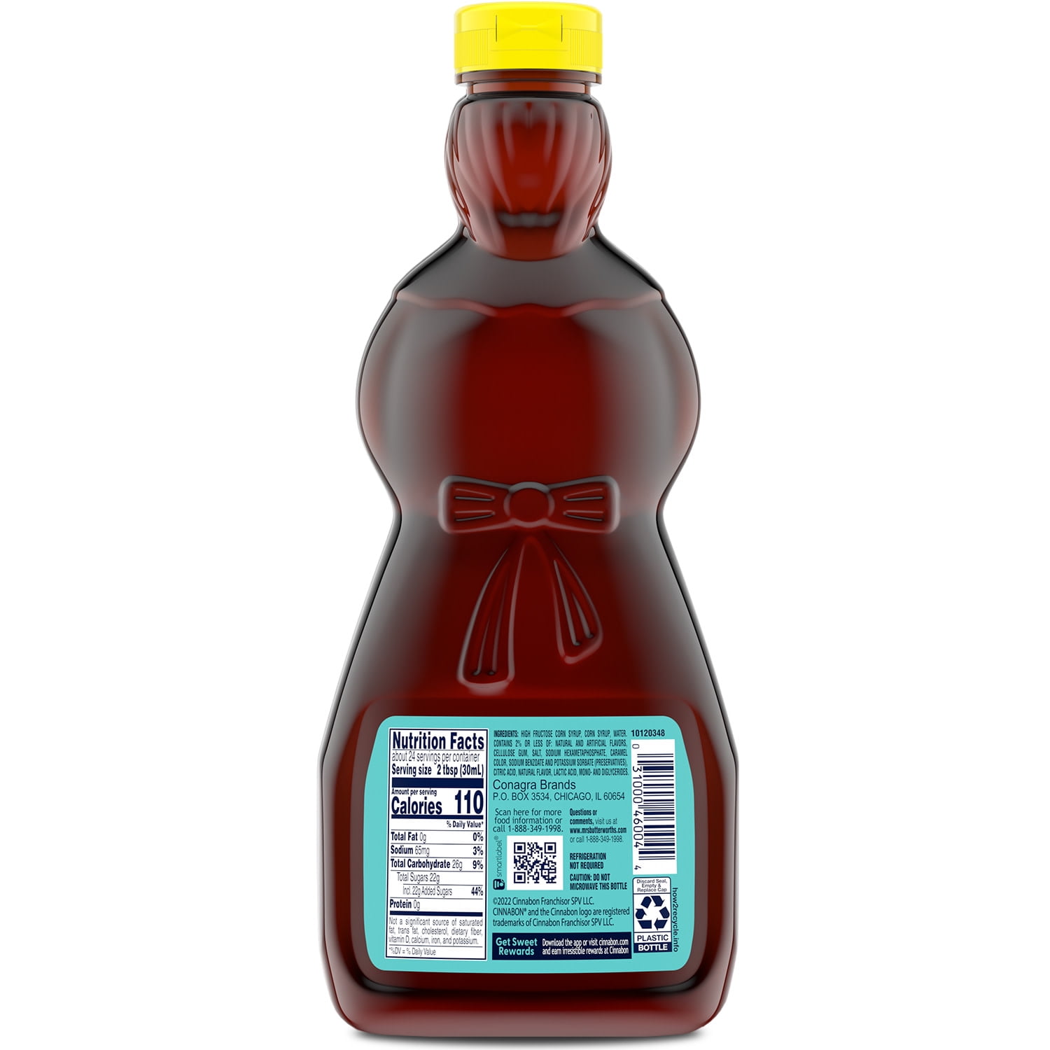 Mrs. Butterworth's Cinnabon Bakery Inspired Flavored Syrup, 24 oz