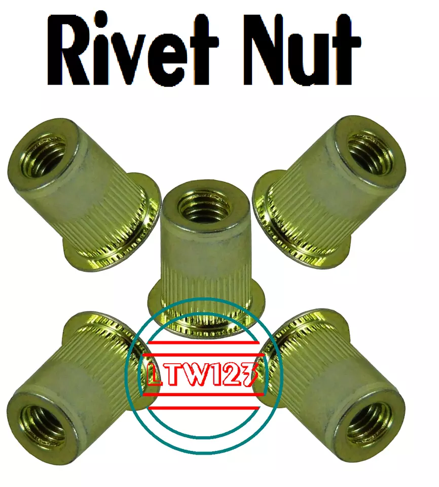 CIRCLE- (10) 5/16-18 Steel Rivet Nut Insert