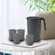 thumbnail image 3 of Jarra de agua de gran capacidad y 4 tazas, ligera, resistente al calor de -20  degreeC a negro, 3 of 9