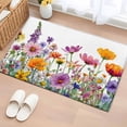 thumbnail image 2 of Spring Flowers Area Rugs Collection 2'x3', Elegant Floral Pastoral Watercolor Botanical Non Slip Indoor Rectangle Throw Runner Rug Floor Mat Carpet for Living Room Dining Table Bedroom Nursery, 2 of 9
