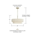 thumbnail image 2 of 4 Light Pendant In Minimalist Style-13 Inches Tall And 20 Inches Wide     -Traditional Installation Capital Lighting 349841Ma, 2 of 6