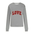 thumbnail image 4 of Baqcunre Valentine'S Day Shirts For Women 2024 Sweatshirt Cute Heart Shaped Printed Pullover Crewneck Shirt(Grey S-4XL),Long Sleeve Shirts For Women Graphic Tees Womens Fashion Womens Tops, 4 of 4