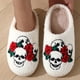 thumbnail image 4 of Zapatillas populares de algodón para mujer, pantuflas de algodón cálidas de felpa para invierno, Navidad y Halloween, para interior y hogar, 4 of 5