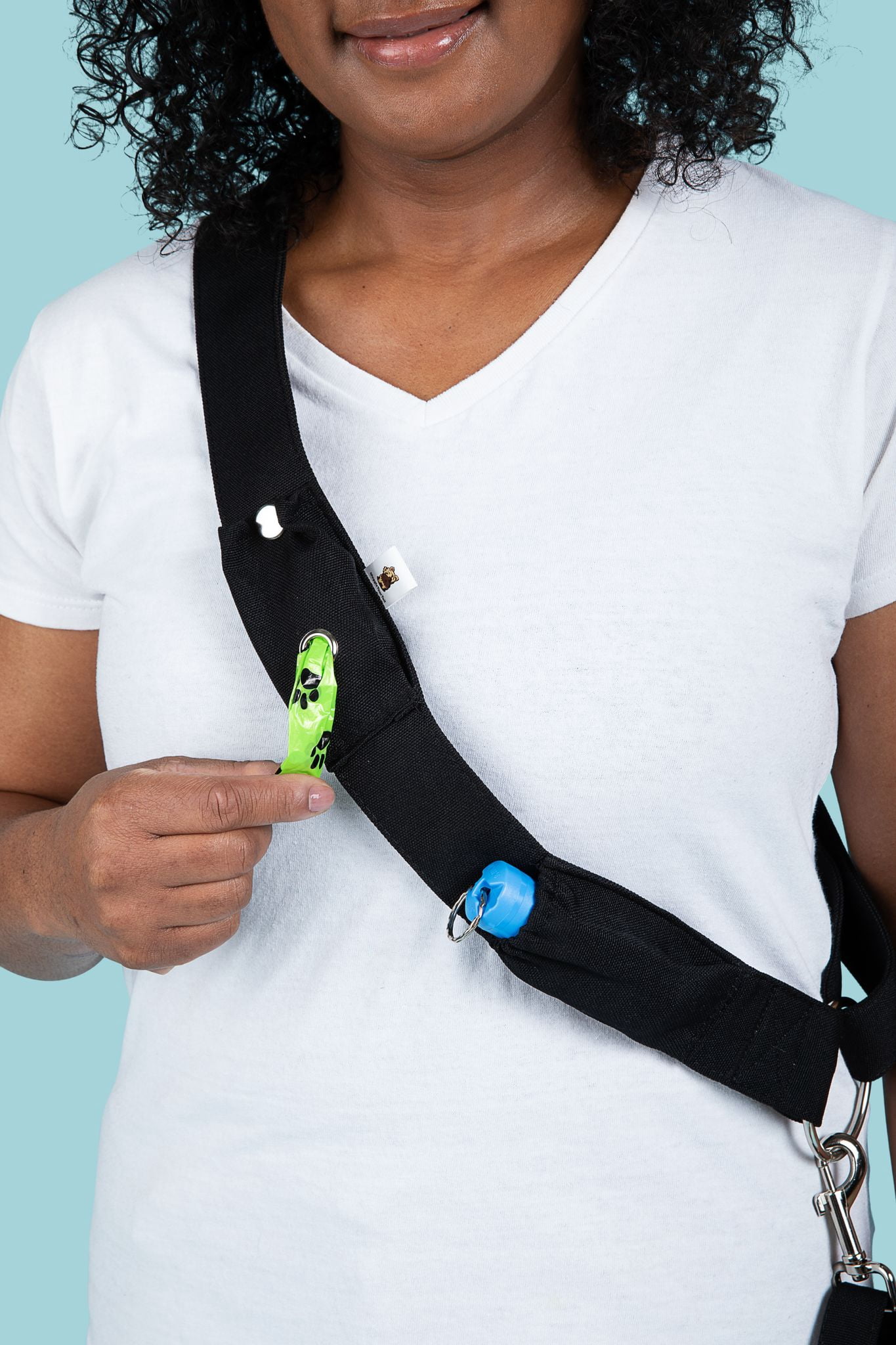 WaggleYourTail Adjustable Hands Free Crossbody Dog Leash