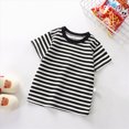 thumbnail image 2 of NIEWTR Kids Girls Summer Clothes Baby Girl Short Sleeve Tee Summer Clothes Toddler Tops Soft Casual Crewneck Play and Sport Shirts 2T 3T 4T(Black,4-5 Years), 2 of 6