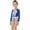 Blue, variant on Fesfesfes Girls' Spring Summer Swimwear Rash Guard Swimsuit Zipper Bathing Suits Long Sleeve Ruffle Girl Full Cover Flower Print for Children(Blue,7-8 Years)