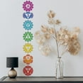 thumbnail image 5 of 7 Pcs Human Chakra Symbols Painting Stencil 5.9 Inch Reusable Mandala Flower Spraying Stencil Yoga in Chakra Stencil Large Chakra Themes Stencil PET Template for DIY Wall Scrapbook, 5 of 7