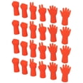 thumbnail image 1 of Knitting Needle Stoppers, Rubber Material Rock Paper Scissors 4 Sets Orange Knitting Needle Point Protectors Small Error  For DIY Art, 1 of 8