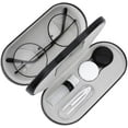 thumbnail image 6 of KOMI Glasses Case, Double-Sided Glasses Case with Mirror, Portable, Scratch-Resistant, Double Case for Glasses, Should Glasses, Reading Glasses, Contact Lenses, 6 of 8