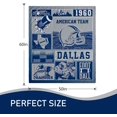 thumbnail image 2 of Flannel Football Blanket Gifts for City Football Blanket Soft Lightweight Throw Blanket for Men Women Kids Team Fans Blanket for Living Room 60" X 50", 2 of 5