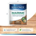 thumbnail image 2 of SEAL-ONCE MARINE Clear Wood Sealer, Waterproofing Deck and Wood Stain, 1 Gallon - Outdoor Use, 2 of 4