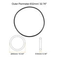 thumbnail image 2 of Unique Bargains Universal Sewing Machine Motor Stretch Belt 832mm 33" Perimeter, 8.6mm Belt Thick, 2 of 5