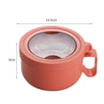 thumbnail image 5 of Sunjoy Tech 850ml Soup Bowl with Handle Large Capacity Food Grade BPA Free Soup Instant Noodle Bowl Heat Insulated Lunch Box, 5 of 7
