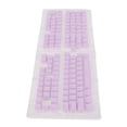 thumbnail image 4 of Teclas de pudín PBT, 129 teclas translúcidas, altura OEM, inyección Doubleshot, teclas DIY para teclados mecánicos, color morado, 4 of 8