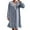 Navy, variant on Busydd Flannel Nightgowns for Women Winter Warm Plush Sleepwear for Women Casual Solid Color Lapel Long Sleeve Pajamas for Women M