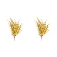 thumbnail image 2 of Adorno floral artificial Ounissouiy para decoración de Oficina en casa y fiestas de bodas 2Conjunto Púrpura amarillo, 2 of 6