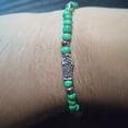 thumbnail image 2 of PAck de 10 pulseras San Judas Tadeo, ajustables chaquiron verde, recuerdo bautizo, recuerdo primera comunion, 2 of 4