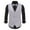 Purple, variant on Wancir Mens Formal Suit Vest Striped Casual V-neck Slim Fit Solid Color Waistcoat for Wedding Party Tuxedo