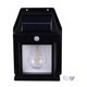 thumbnail image 2 of Outdoor Solar Tungsten Wall Light 1800mAh Waterproof Motion Sensing Exterior Wall Mount Lighting for Yard Wall Decor Black, 2 of 5