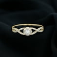 thumbnail image 3 of Rosec Jewels Lab Created Diamond Engagement Ring for Women - Designer Ring - EF-VS Quality, 14K Yellow Gold, US 9.50, 3 of 9