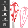thumbnail image 3 of Juego de 4 batidores de silicona de 8 y 10 pulgadas, batidor de salsa de huevo con globo para utensilios de cocina antiadherentes, 3 of 5