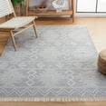 thumbnail image 2 of SAFAVIEH Kilim Rishi Tribal Polyester Area Rug, Grey/Ivory, 8' x 10', 2 of 8