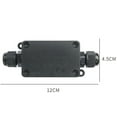 thumbnail image 4 of Caja de conexiones impermeable IP66 de 4 piezas, caja de conexiones impermeable para exteriores, conector de cable de 2 vías Conexiones PG9 para cable de Ø3-8 mm Ø6 mm-10 mm,, 4 of 6