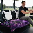 thumbnail image 5 of chaqlin Purple Horse Floral Print Golf Cart Seat Covers Easy to Install, Portable, Suitable for Club Car Golf Cart, Fit for EZGO TXT RXV, 5 of 8
