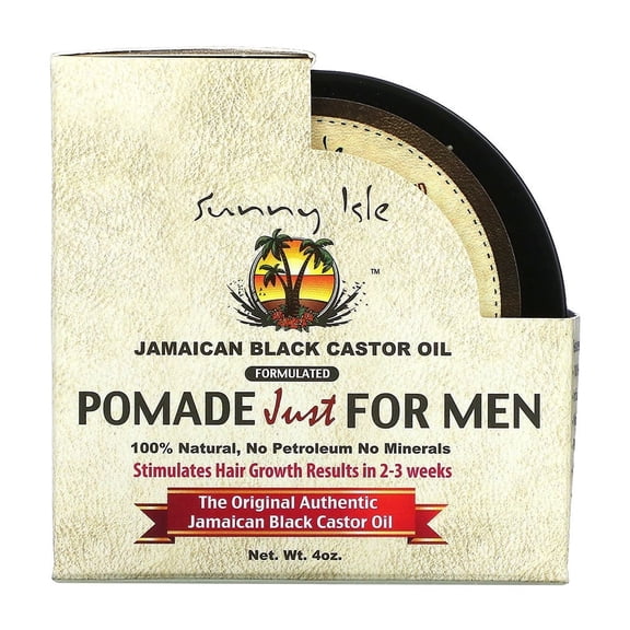 Sunny Isle Jamaican Black Castor Oil Hair Food Pomade For Men, 4 Oz..